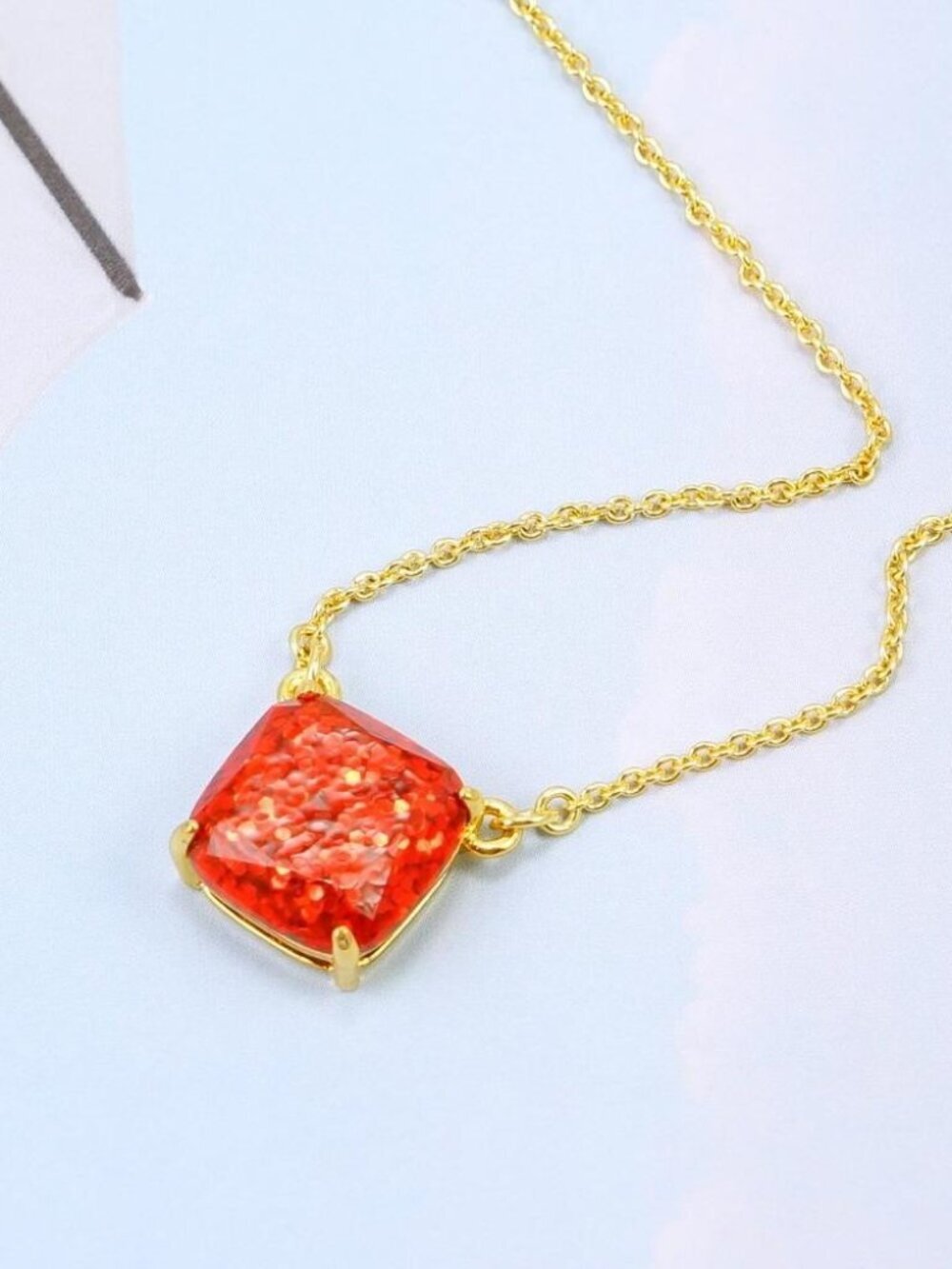 Kate Spade New York Cause A Stir Pendant Necklace in Red